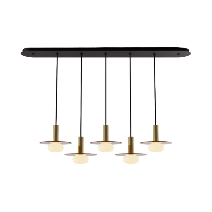 Koncept CMP-L5-S-06 Combi LED Pendant, Glass Plate with Frosted Glass Ball