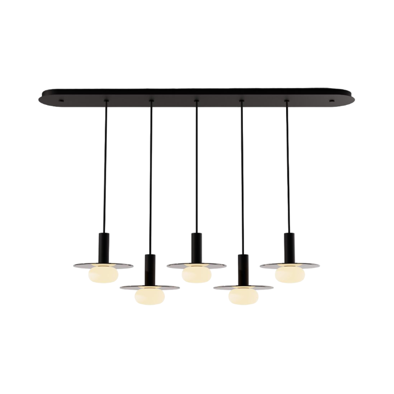 Koncept CMP-L5-S-06 Combi LED Pendant, Glass Plate with Frosted Glass Ball