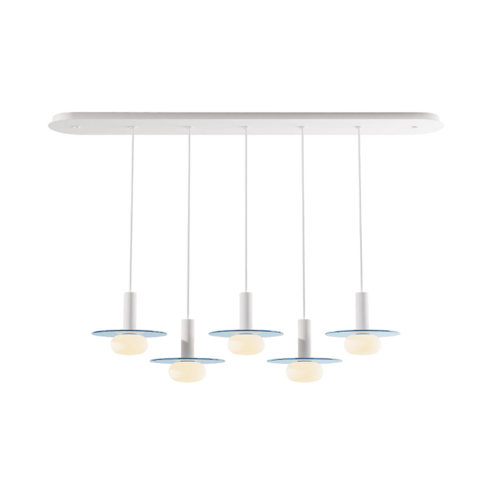 Koncept CMP-L5-S-06 Combi LED Pendant, Glass Plate with Frosted Glass Ball