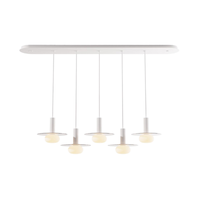 Koncept CMP-L5-S-06 Combi LED Pendant, Glass Plate with Frosted Glass Ball