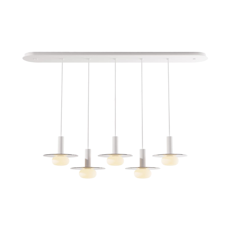 Koncept CMP-L5-S-06 Combi LED Pendant, Glass Plate with Frosted Glass Ball