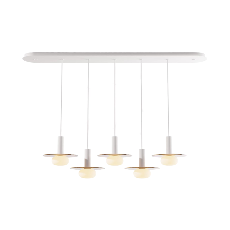 Koncept CMP-L5-S-06 Combi LED Pendant, Glass Plate with Frosted Glass Ball