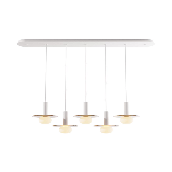 Koncept CMP-L5-S-06 Combi LED Pendant, Glass Plate with Frosted Glass Ball