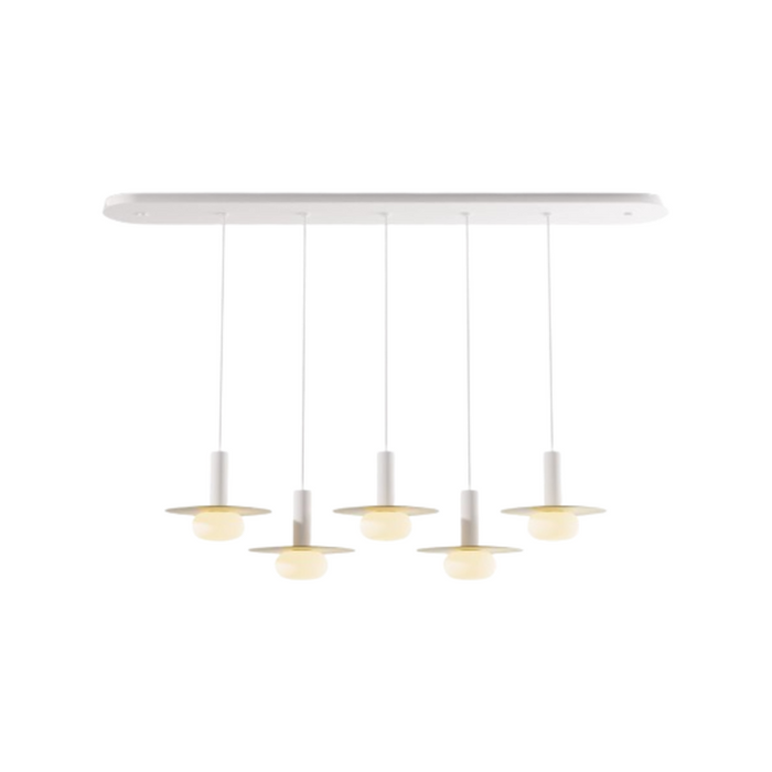 Koncept CMP-L5-S-06 Combi LED Pendant, Metal Plate with Frosted Glass Ball