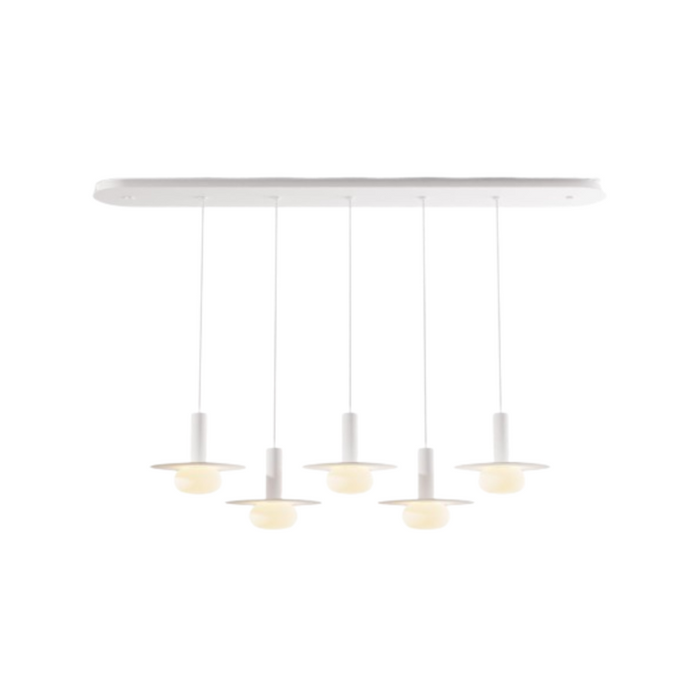 Koncept CMP-L5-S-06 Combi LED Pendant, Metal Plate with Frosted Glass Ball