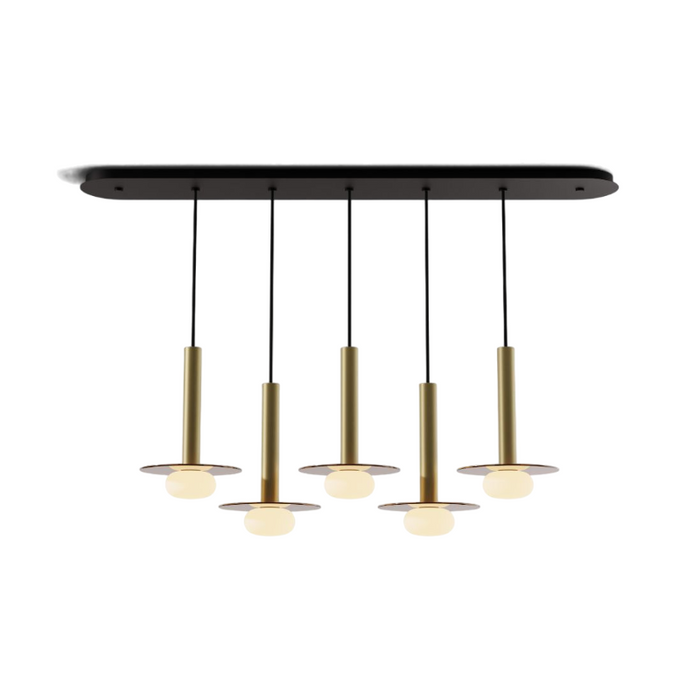 Koncept CMP-L5-S-12 Combi LED Pendant, Glass Plate with Frosted Glass Ball