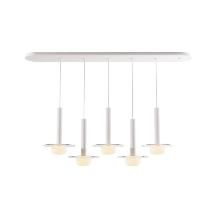 Koncept CMP-L5-S-12 Combi LED Pendant, Glass Plate with Frosted Glass Ball