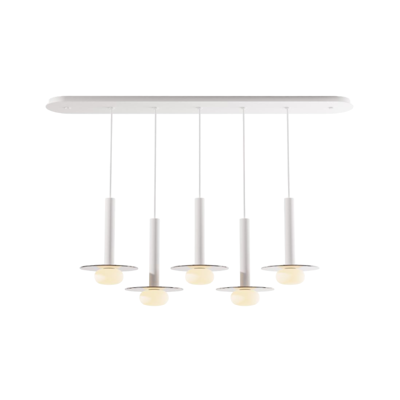 Koncept CMP-L5-S-12 Combi LED Pendant, Glass Plate with Frosted Glass Ball