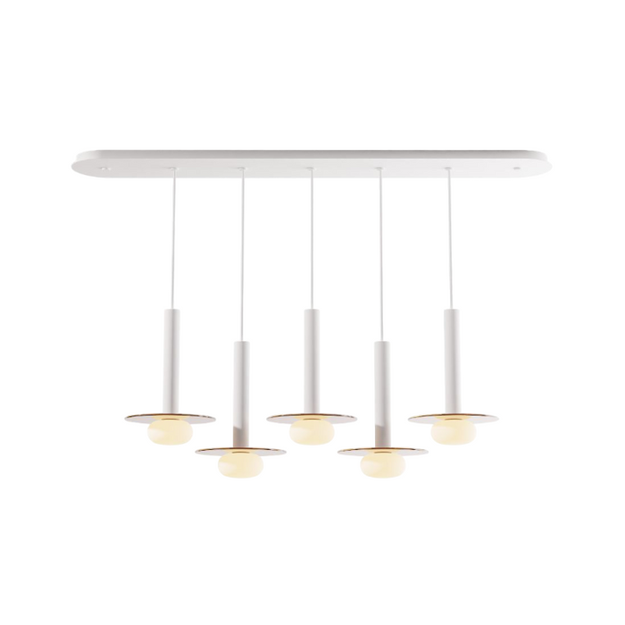 Koncept CMP-L5-S-12 Combi LED Pendant, Glass Plate with Frosted Glass Ball
