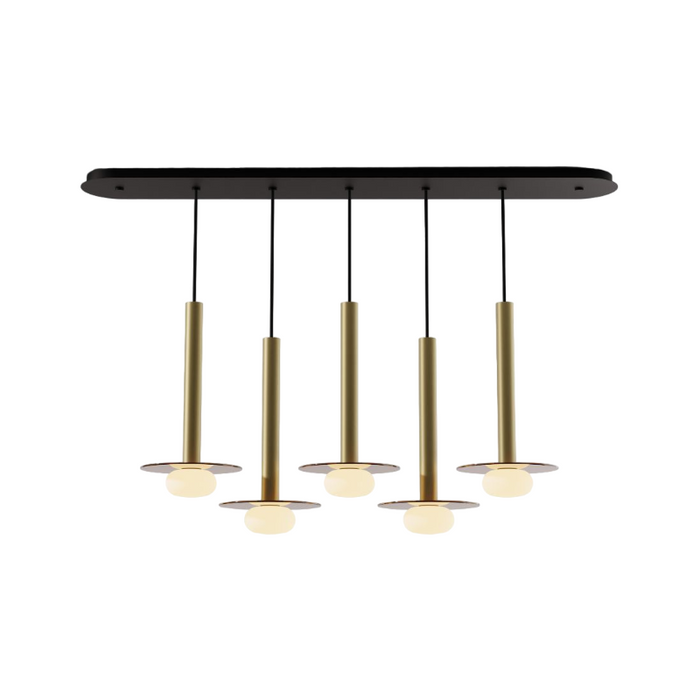Koncept CMP-L5-S-16 Combi LED Pendant, Glass Plate with Frosted Glass Ball