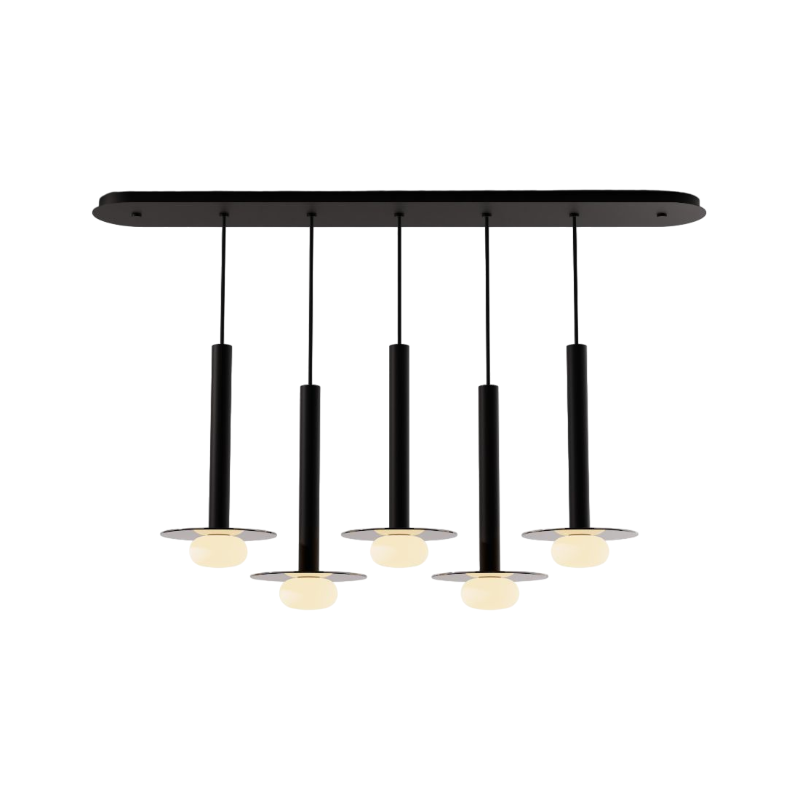 Koncept CMP-L5-S-16 Combi LED Pendant, Glass Plate with Frosted Glass Ball