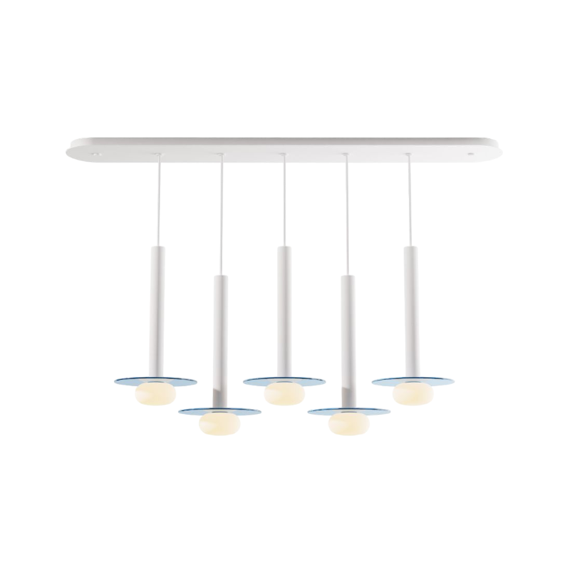 Koncept CMP-L5-S-16 Combi LED Pendant, Glass Plate with Frosted Glass Ball