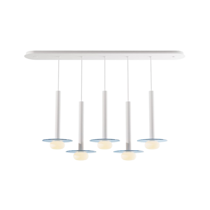 Koncept CMP-L5-S-16 Combi LED Pendant, Glass Plate with Frosted Glass Ball