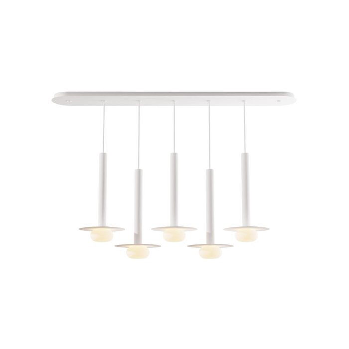 Koncept CMP-L5-S-16 Combi LED Pendant, Metal Plate with Frosted Glass Ball