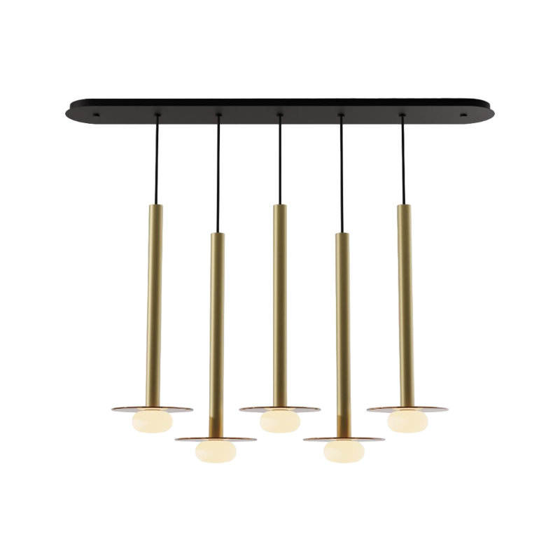 Koncept CMP-L5-S-24 Combi LED Pendant, Glass Plate with Frosted Glass Ball
