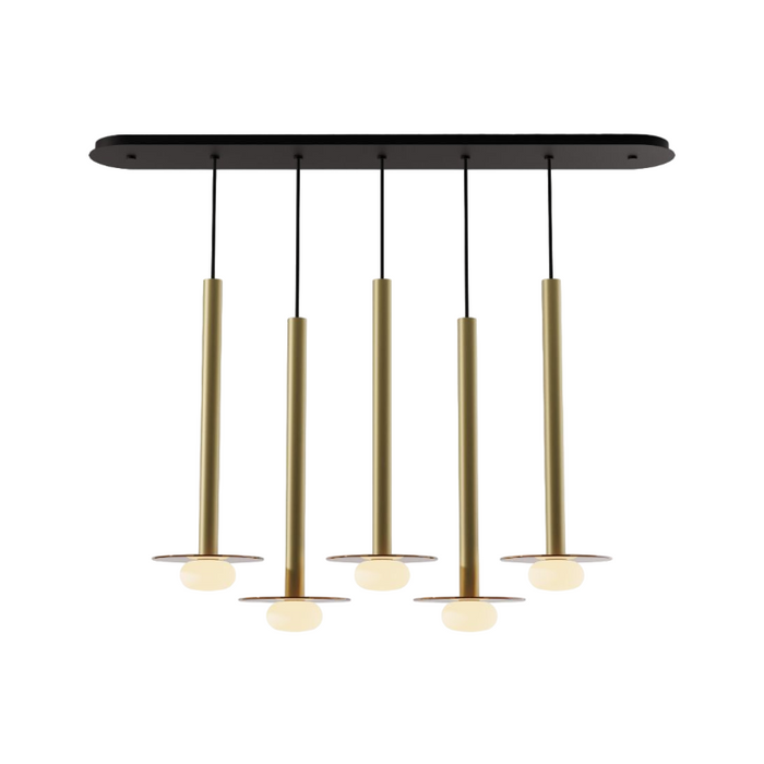Koncept CMP-L5-S-24 Combi LED Pendant, Glass Plate with Frosted Glass Ball