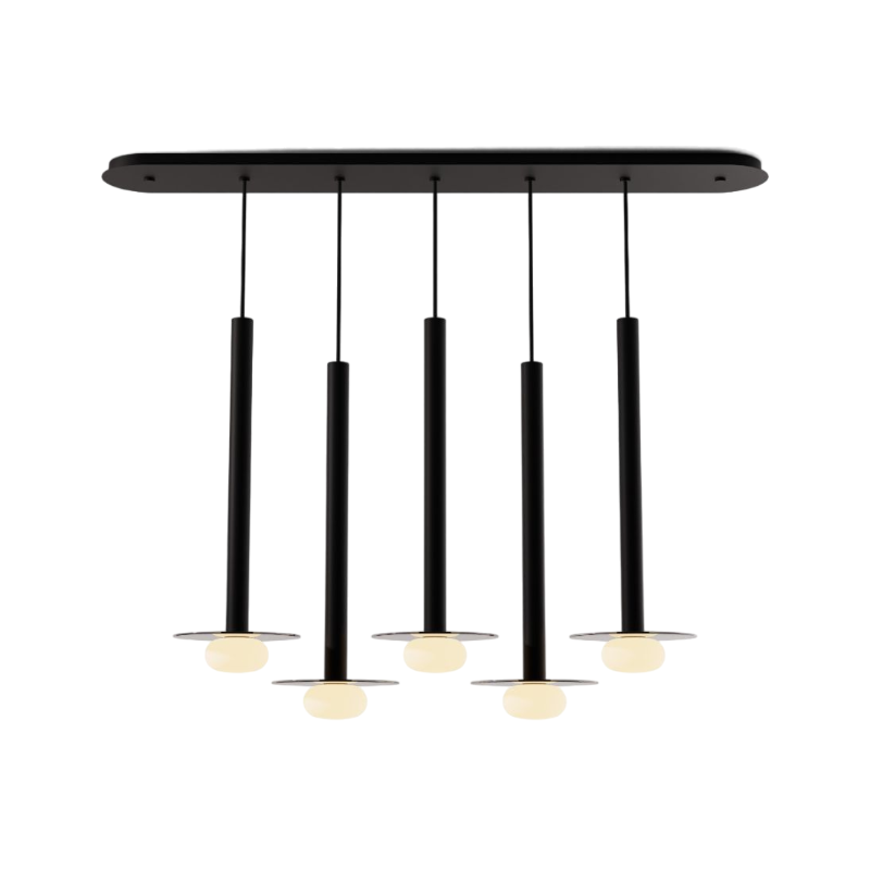 Koncept CMP-L5-S-24 Combi LED Pendant, Glass Plate with Frosted Glass Ball