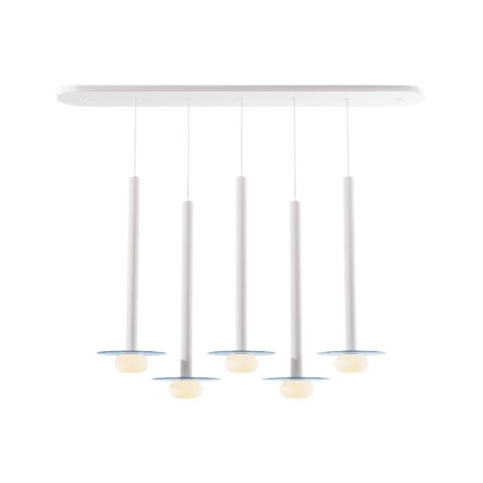 Koncept CMP-L5-S-24 Combi LED Pendant, Glass Plate with Frosted Glass Ball