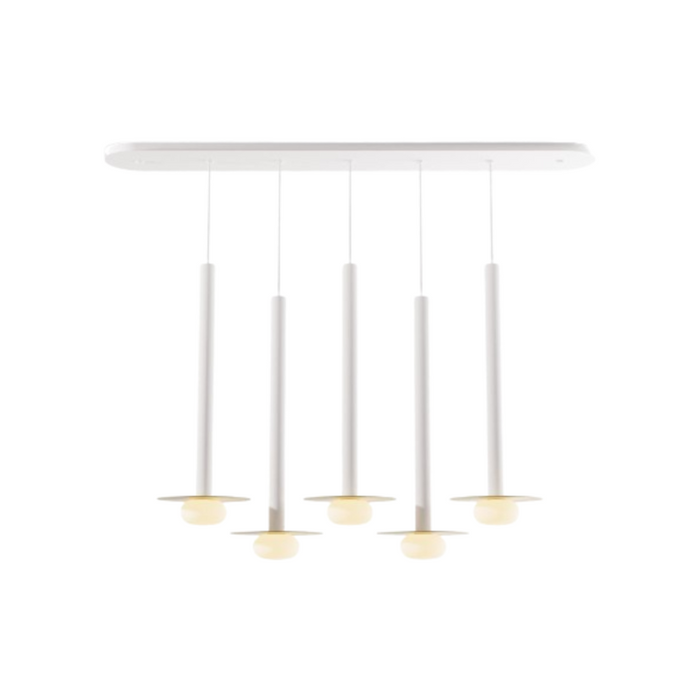 Koncept CMP-L5-S-24 Combi LED Pendant, Metal Plate with Frosted Glass Ball