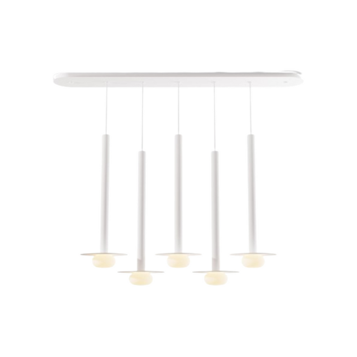Koncept CMP-L5-S-24 Combi LED Pendant, Metal Plate with Frosted Glass Ball