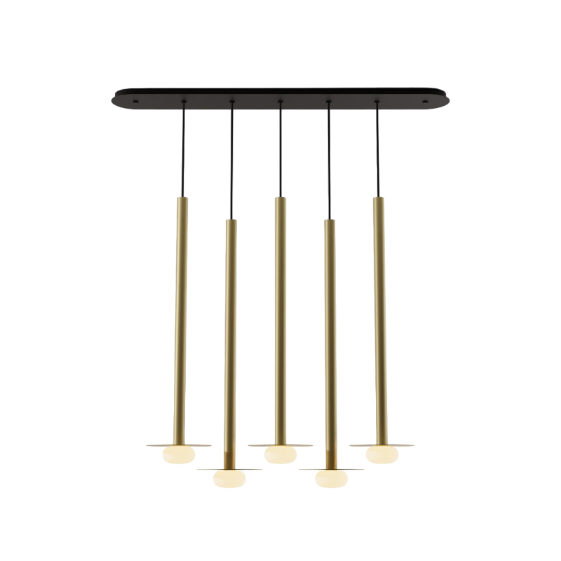 Koncept CMP-L5-S-36 Combi LED Pendant, Metal Plate with Frosted Glass Ball