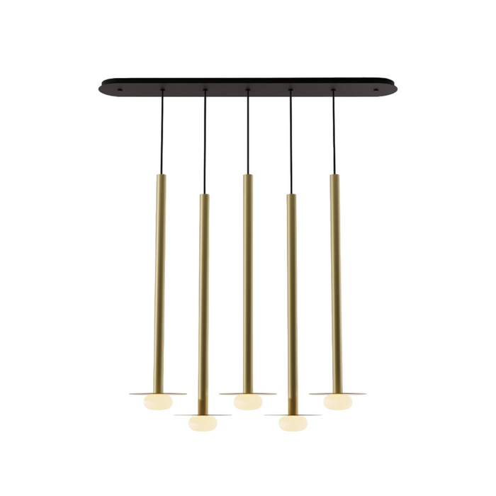 Koncept CMP-L5-S-36 Combi LED Pendant, Metal Plate with Frosted Glass Ball