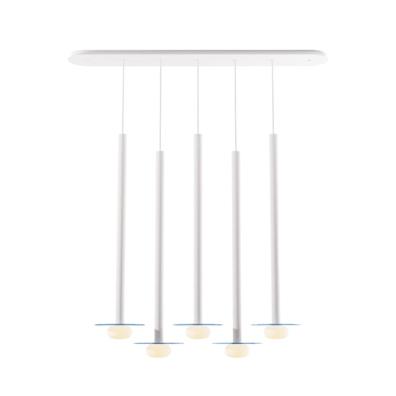Koncept CMP-L5-S-36 Combi LED Pendant, Glass Plate with Frosted Glass Ball