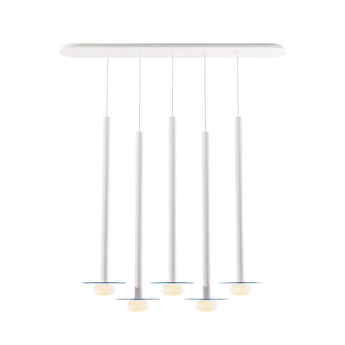 Koncept CMP-L5-S-36 Combi LED Pendant, Glass Plate with Frosted Glass Ball