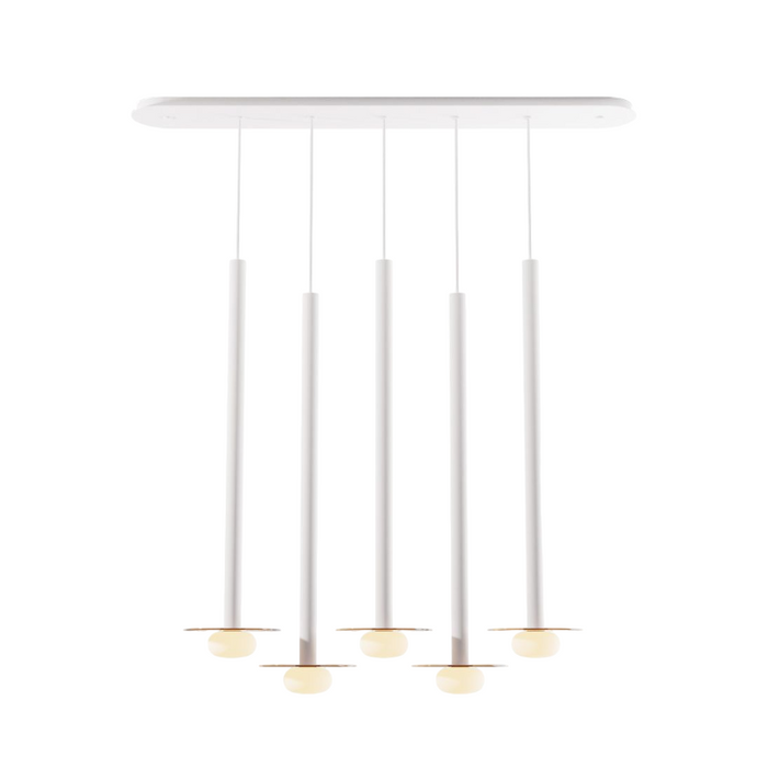 Koncept CMP-L5-S-36 Combi LED Pendant, Glass Plate with Frosted Glass Ball