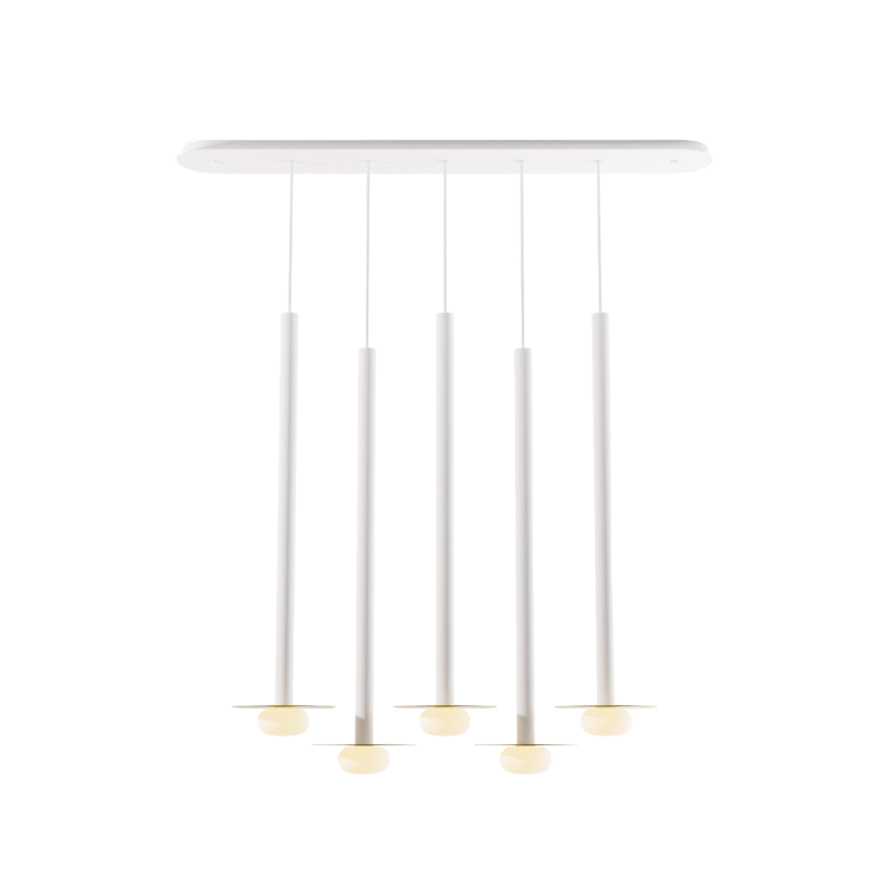 Koncept CMP-L5-S-36 Combi LED Pendant, Metal Plate with Frosted Glass Ball
