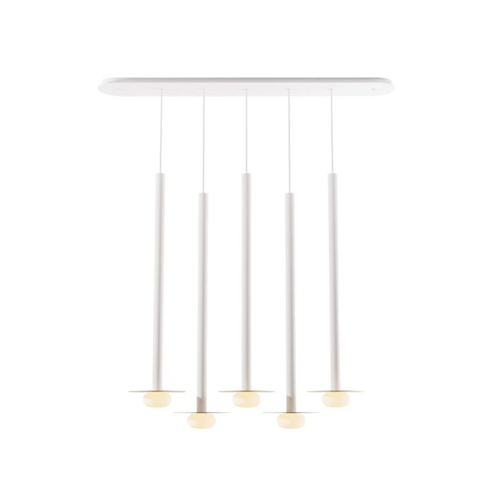 Koncept CMP-L5-S-36 Combi LED Pendant, Metal Plate with Frosted Glass Ball