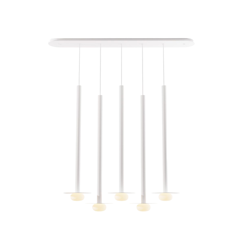 Koncept CMP-L5-S-36 Combi LED Pendant, Metal Plate with Frosted Glass Ball