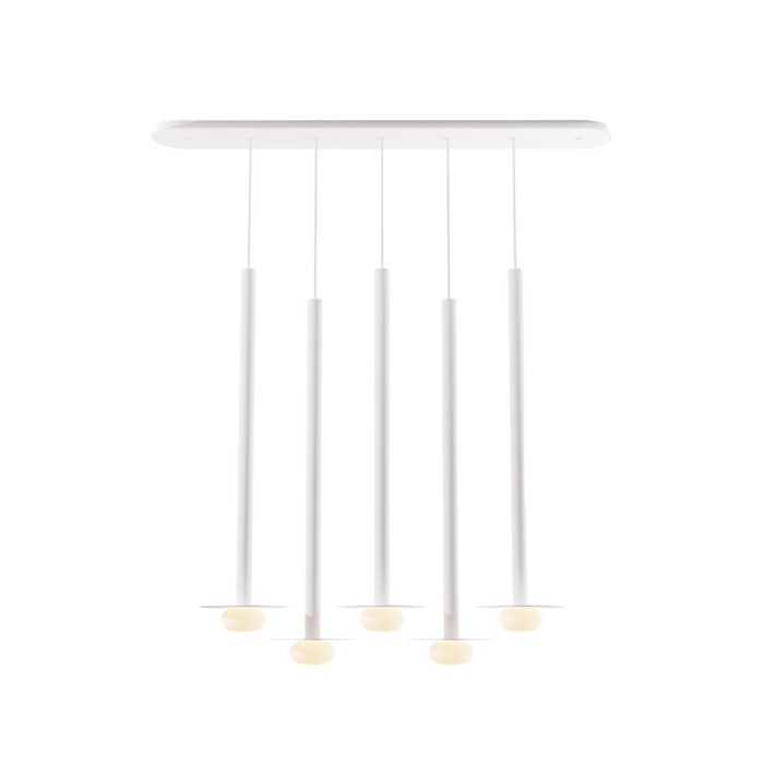 Koncept CMP-L5-S-36 Combi LED Pendant, Metal Plate with Frosted Glass Ball