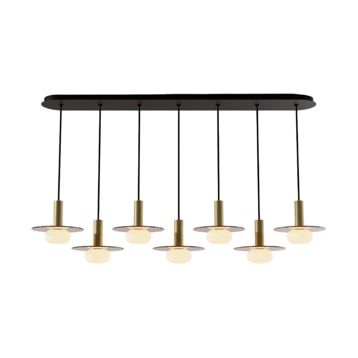 Koncept CMP-L7-S-06 Combi LED Pendant, Glass Plate with Frosted Glass Ball