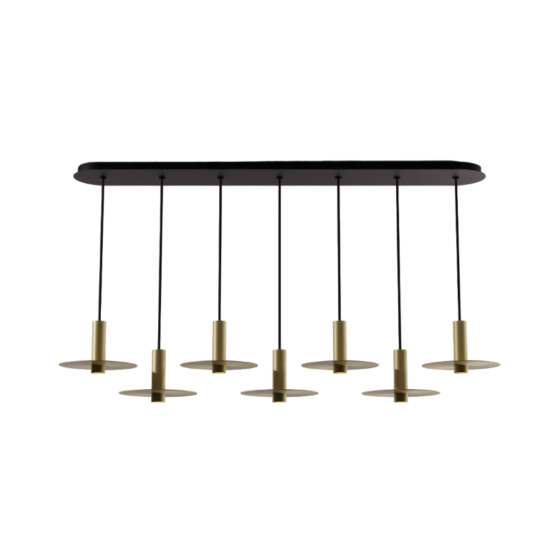 Koncept CMP-L7-S-06 Combi LED Pendant, Metal Plate