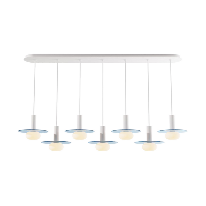Koncept CMP-L7-S-06 Combi LED Pendant, Glass Plate with Frosted Glass Ball