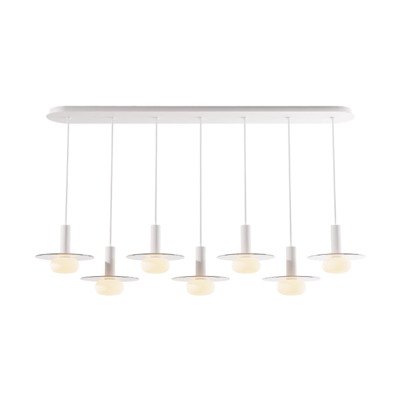 Koncept CMP-L7-S-06 Combi LED Pendant, Glass Plate with Frosted Glass Ball