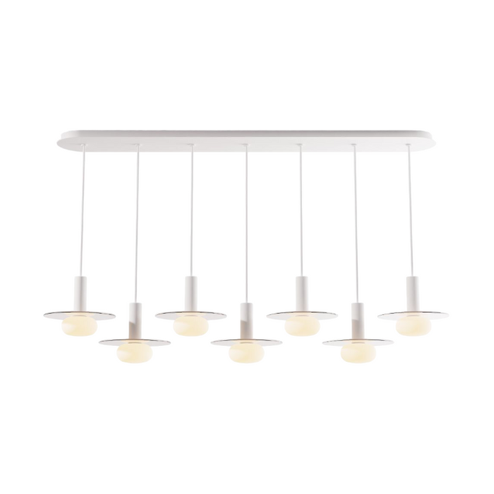 Koncept CMP-L7-S-06 Combi LED Pendant, Glass Plate with Frosted Glass Ball