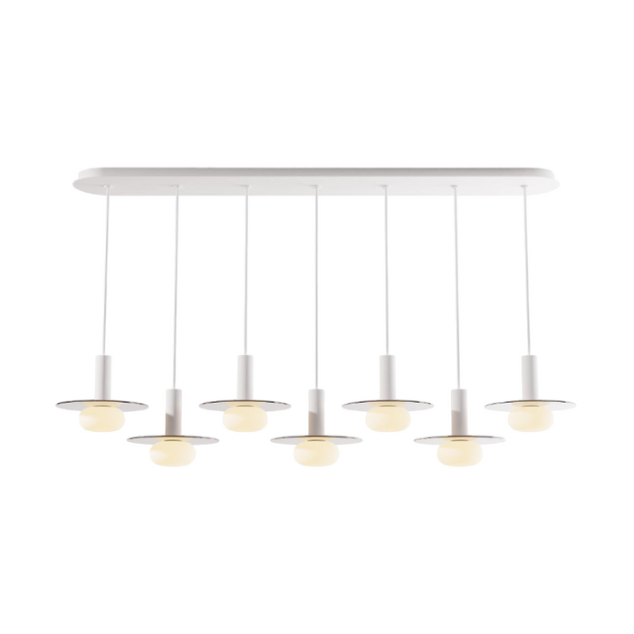 Koncept CMP-L7-S-06 Combi LED Pendant, Glass Plate with Frosted Glass Ball