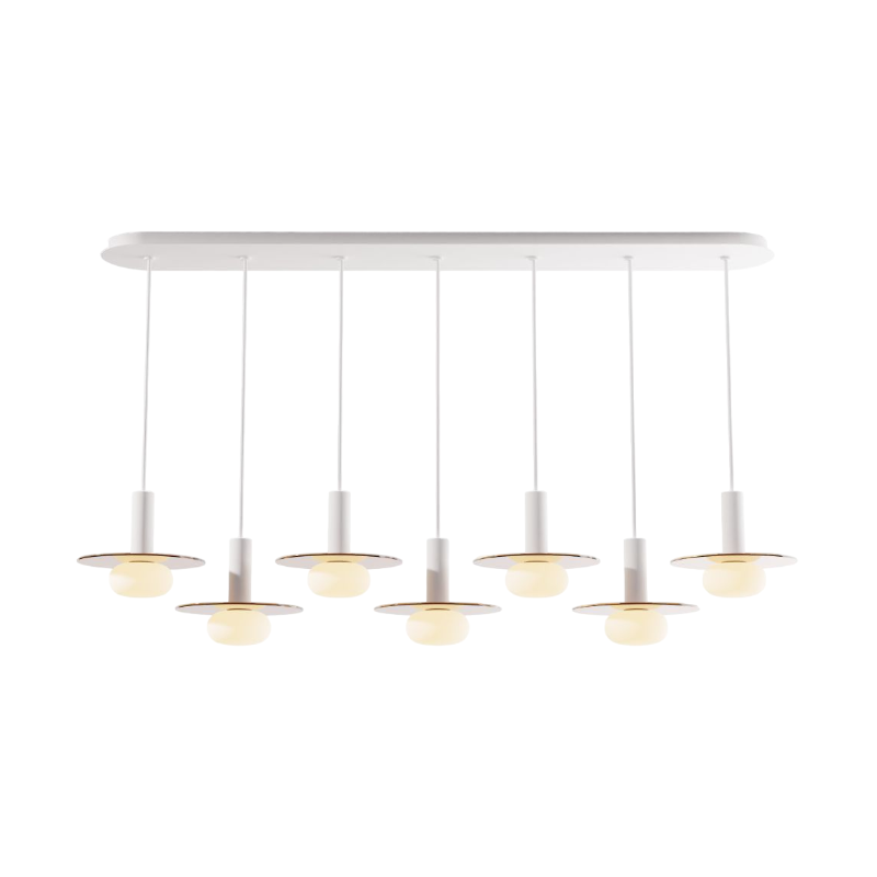 Koncept CMP-L7-S-06 Combi LED Pendant, Glass Plate with Frosted Glass Ball
