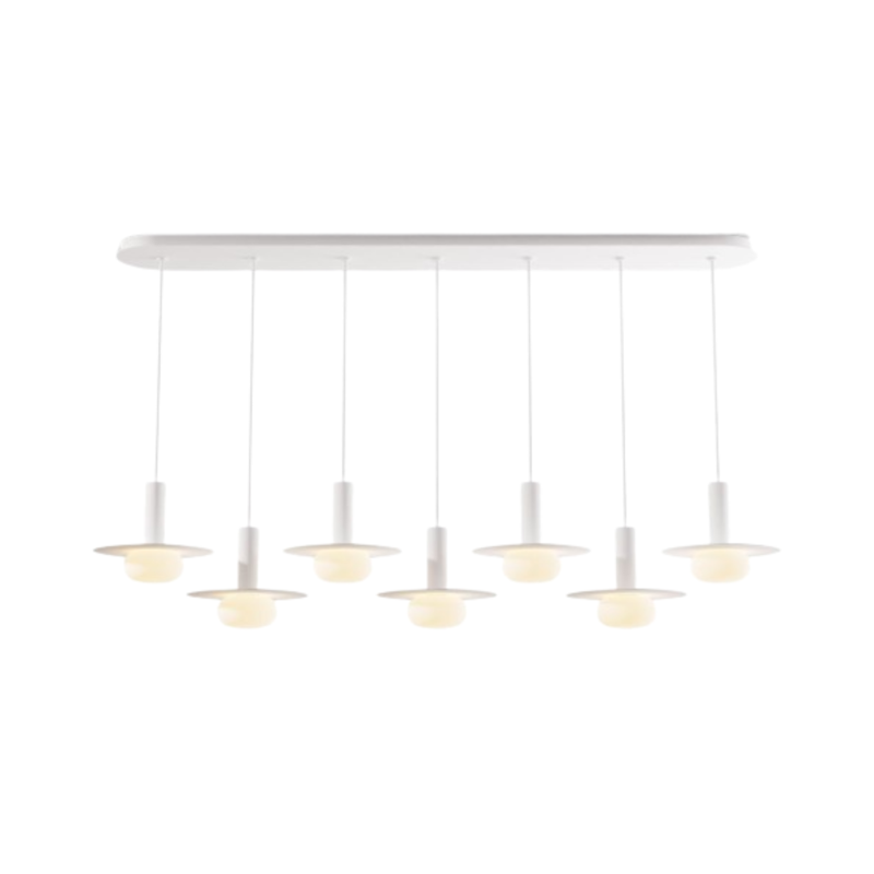 Koncept CMP-L7-S-06 Combi LED Pendant, Metal Plate with Frosted Glass Ball