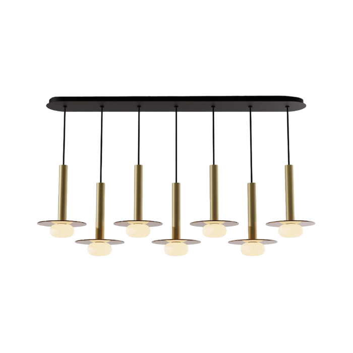 Koncept CMP-L7-S-12 Combi LED Pendant, Glass Plate with Frosted Glass Ball