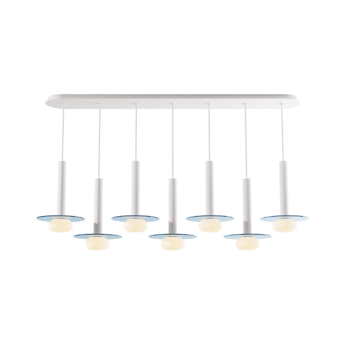 Koncept CMP-L7-S-12 Combi LED Pendant, Glass Plate with Frosted Glass Ball