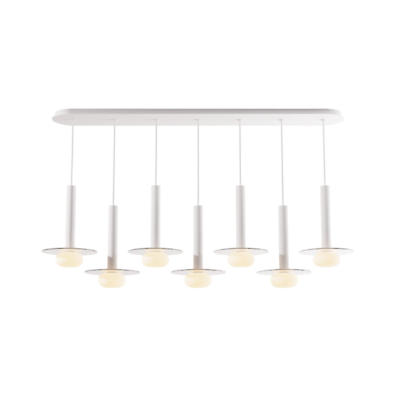 Koncept CMP-L7-S-12 Combi LED Pendant, Glass Plate with Frosted Glass Ball