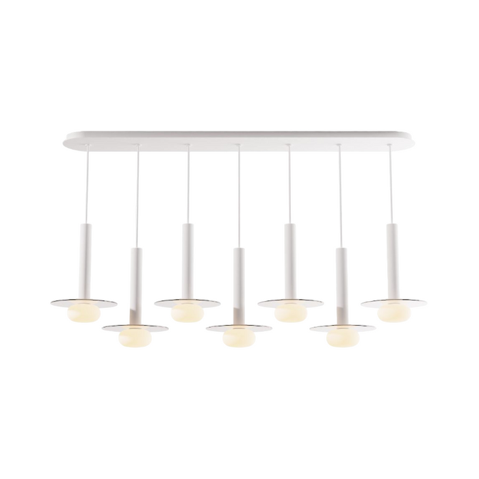 Koncept CMP-L7-S-12 Combi LED Pendant, Glass Plate with Frosted Glass Ball