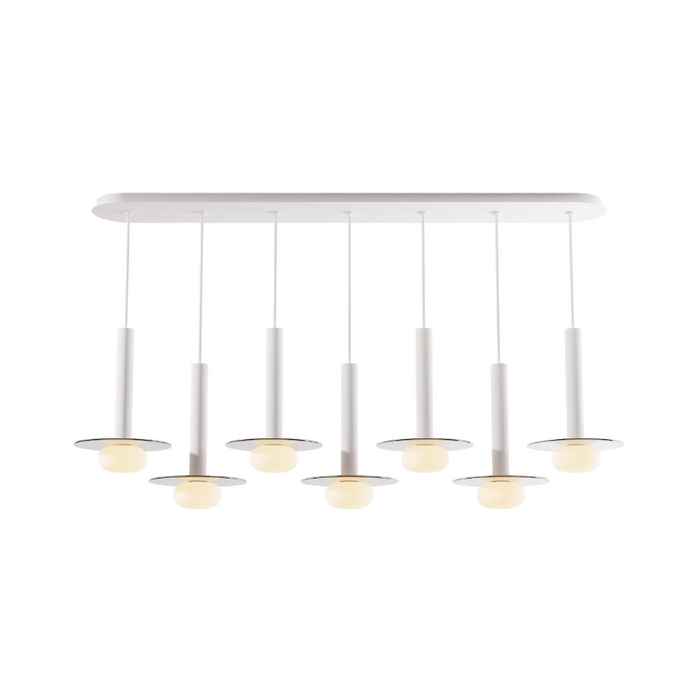 Koncept CMP-L7-S-12 Combi LED Pendant, Glass Plate with Frosted Glass Ball