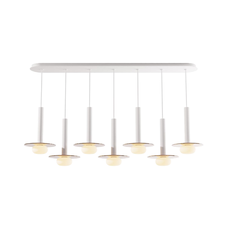 Koncept CMP-L7-S-12 Combi LED Pendant, Glass Plate with Frosted Glass Ball