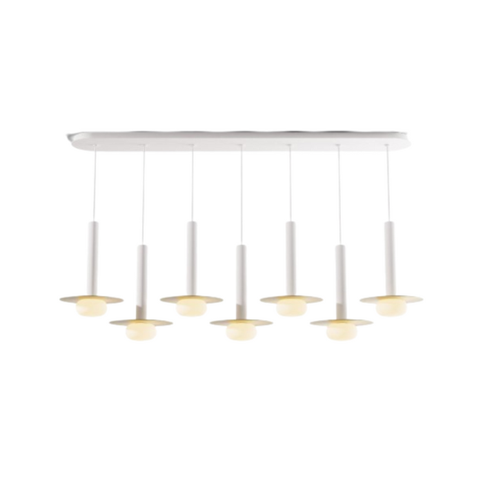Koncept CMP-L7-S-12 Combi LED Pendant, Metal Plate with Frosted Glass Ball
