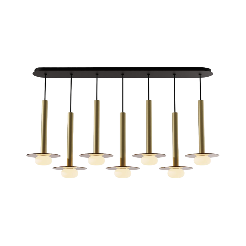 Koncept CMP-L7-S-16 Combi LED Pendant, Glass Plate with Frosted Glass Ball