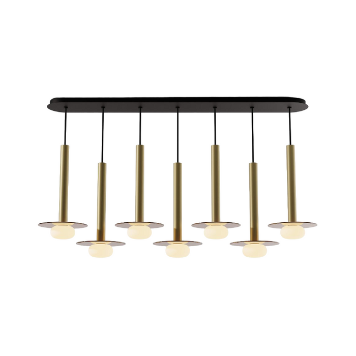 Koncept CMP-L7-S-16 Combi LED Pendant, Glass Plate with Frosted Glass Ball